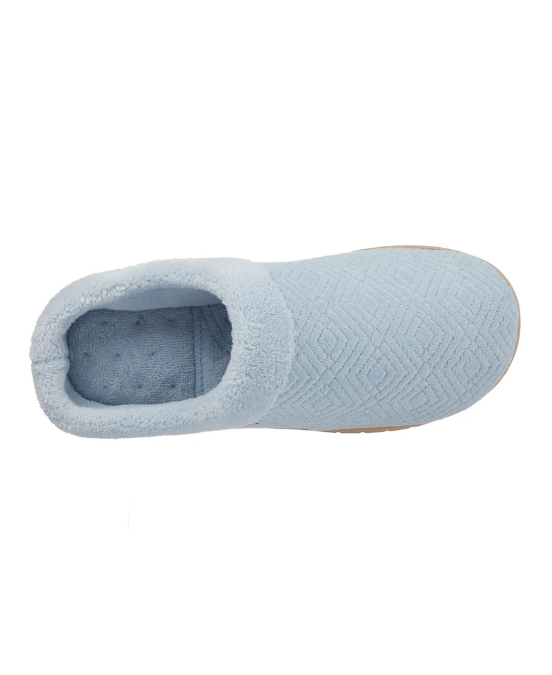 Isotoner Signature Women's Gemma Diamond Microterry Clog Slippers