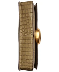 Donna Karan New York Valley Stream Embossed Croco Shoulder