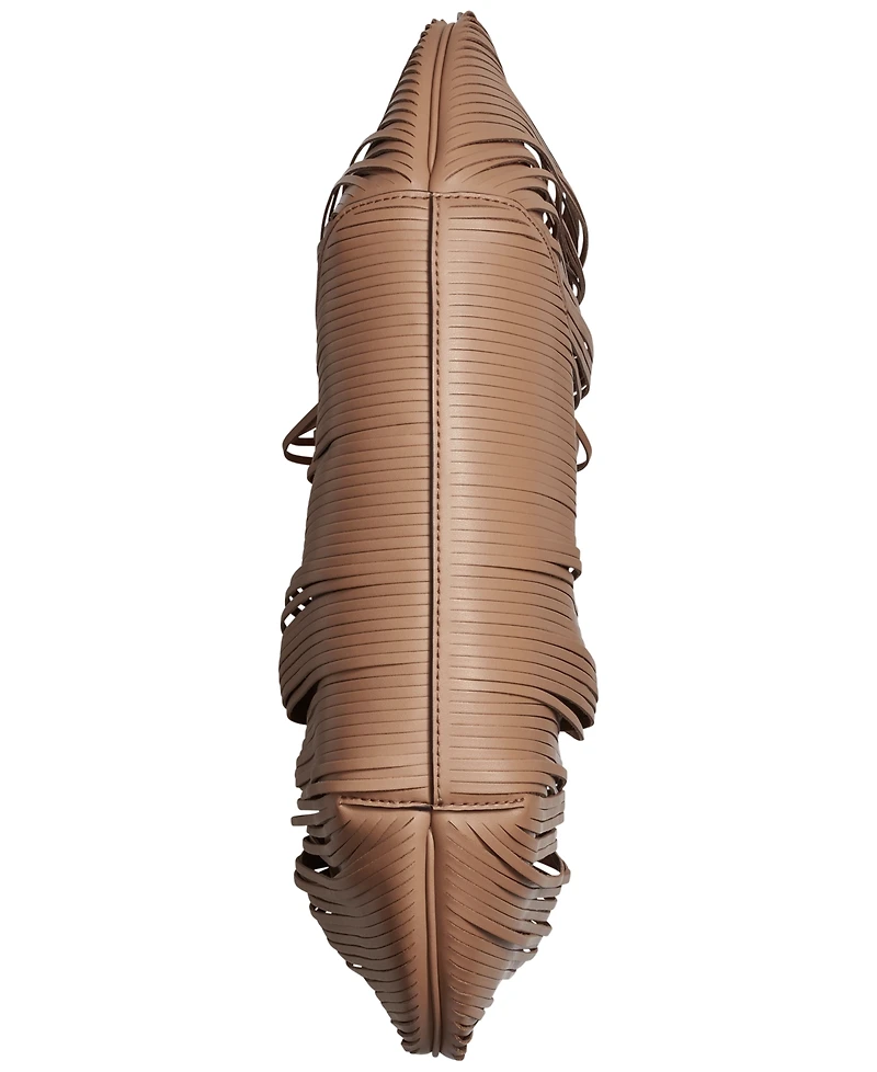 Donna Karan New York Baldwin Large Laser-cut Shoulder with Leather Wrapped Rounded Handle