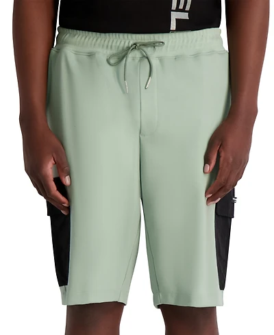 Karl Lagerfeld Paris Men's Nylon Pocket Cargo Shorts