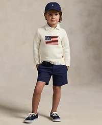 Polo Ralph Lauren Toddler and Little Boys Straight Fit Stretch Twill Short