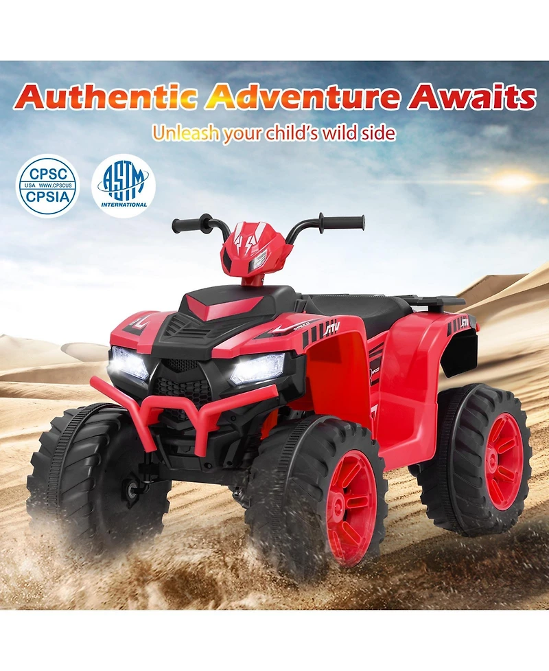 24V Kids Ride-On Electric Atv with Wireless Connection for Toddlers 3-8 Years Old