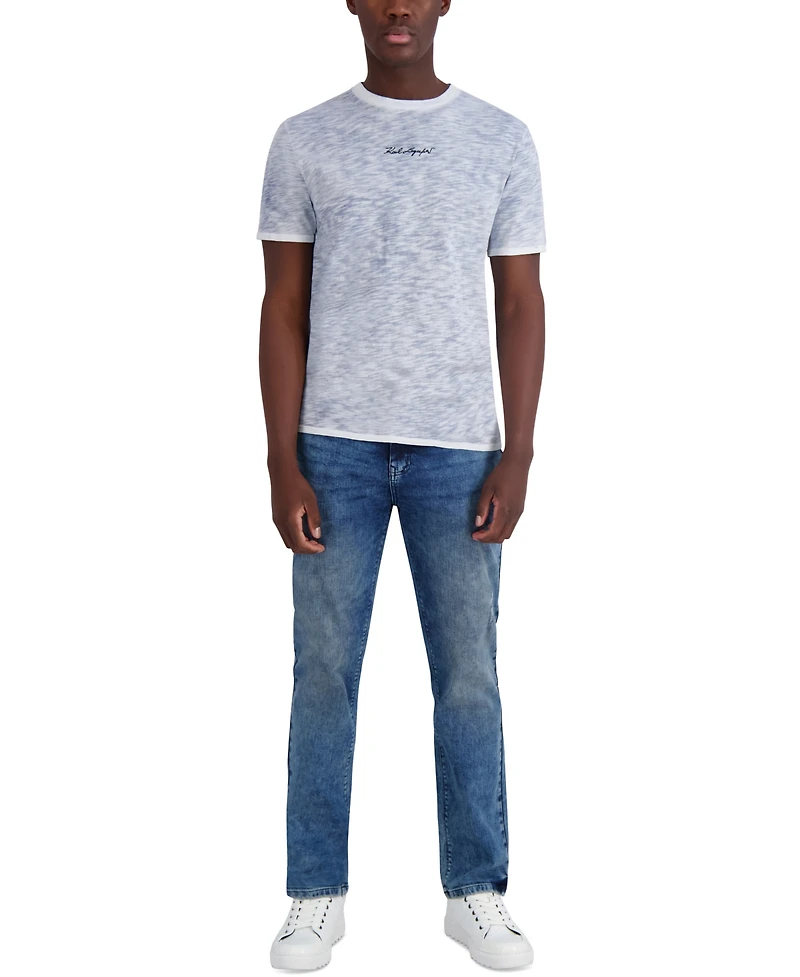 Karl Lagerfeld Paris Men's Chest Signature Slub T-Shirt