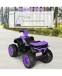 12V Kids Ride on Atv with Led Lights and Treaded Tires and Led lights