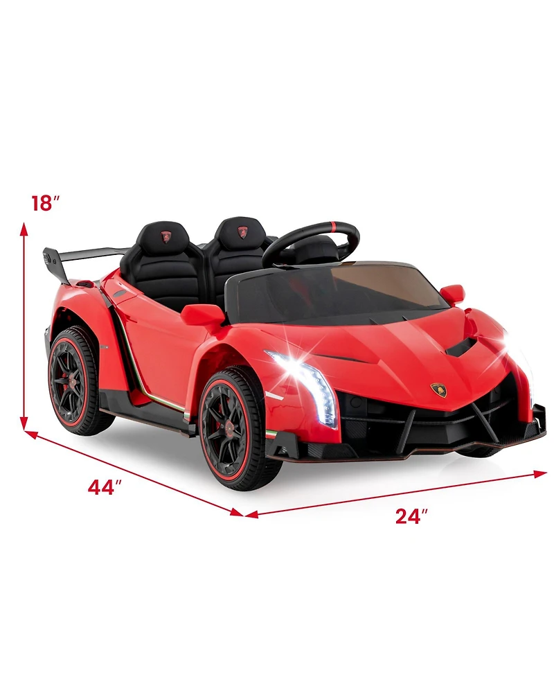 12V Licensed Lamborghini 4WD Kids Ride-on Sports Car with 2.4G Remote