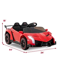 12V Licensed Lamborghini 4WD Kids Ride-on Sports Car with 2.4G Remote