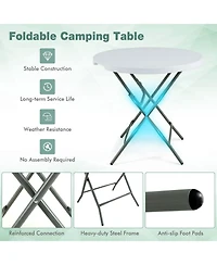 32 Inch Round Foldable Lightweight Table