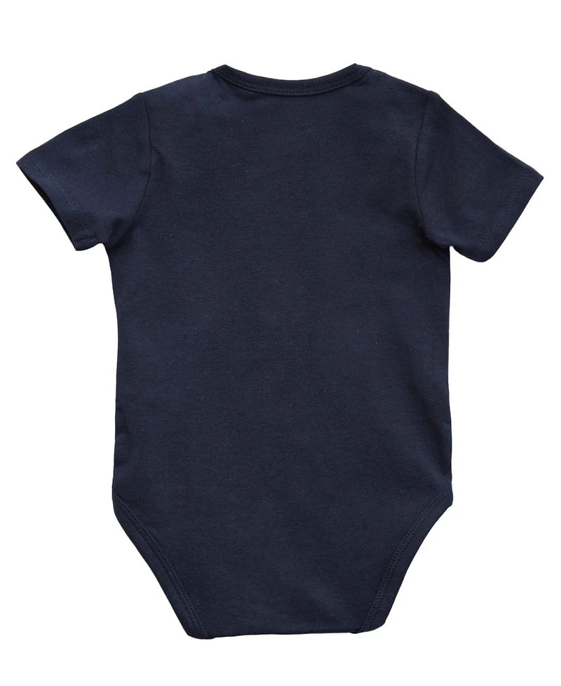 Guess Baby Boys 5-Piece Bodysuits, Shorts, Bib and Socks Set