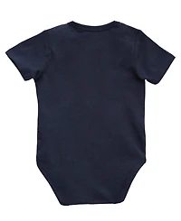 Guess Baby Boys 5-Piece Bodysuits, Shorts, Bib and Socks Set