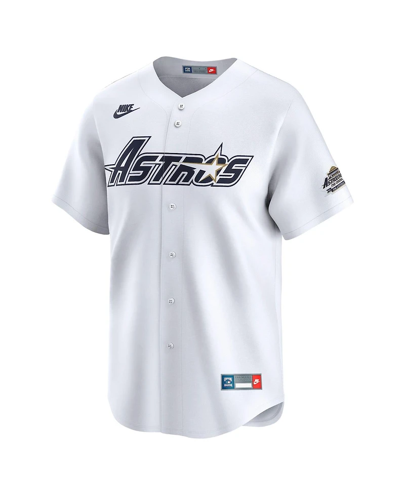 Nike Men's White Houston Astros Throwback Cooperstown Collection Limited Jersey