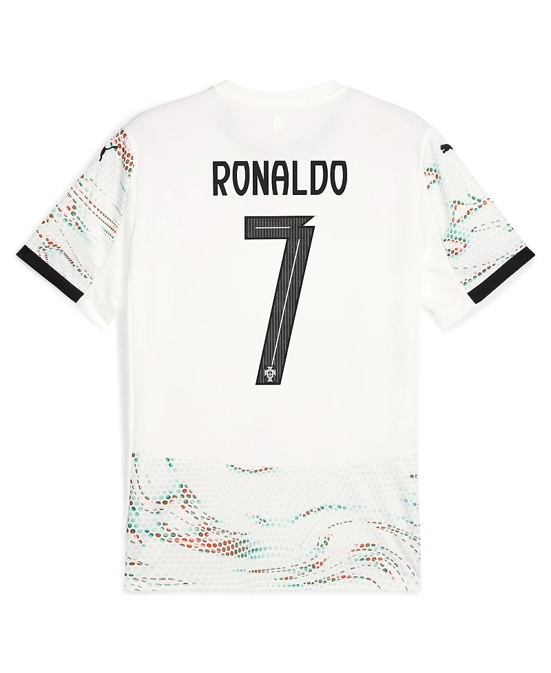Puma Men's Cristiano Ronaldo White Portugal National Team 2025 Away Replica Jersey