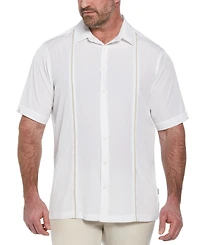 Cubavera Men's Big & Tall Stripe Short Sleeve Shirt