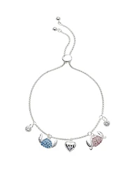 Disney Cubic Zirconia Stitch Angel Love Bolo Bracelet