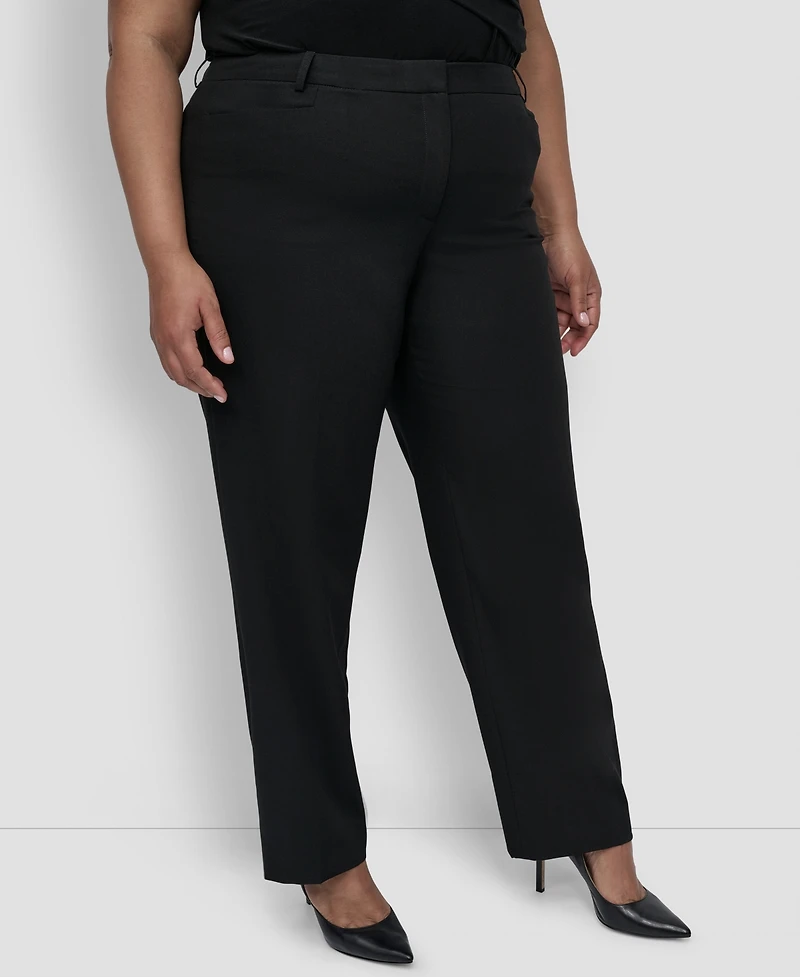 Dkny Plus Modern-Fit Pants