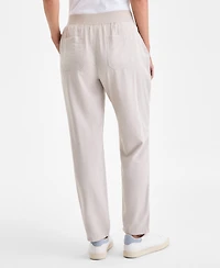 Style & Co Women's Mid-Rise Pull On Straight-Leg Ankle Pants, Created for Macy's