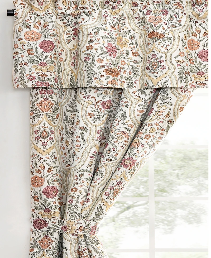 Rose Tree Baroda Floral Window Panel Set, 84" x 50"