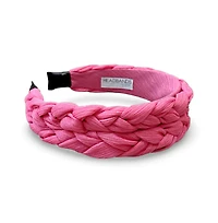 Women's Blushing Braid Headband - Hot Pink