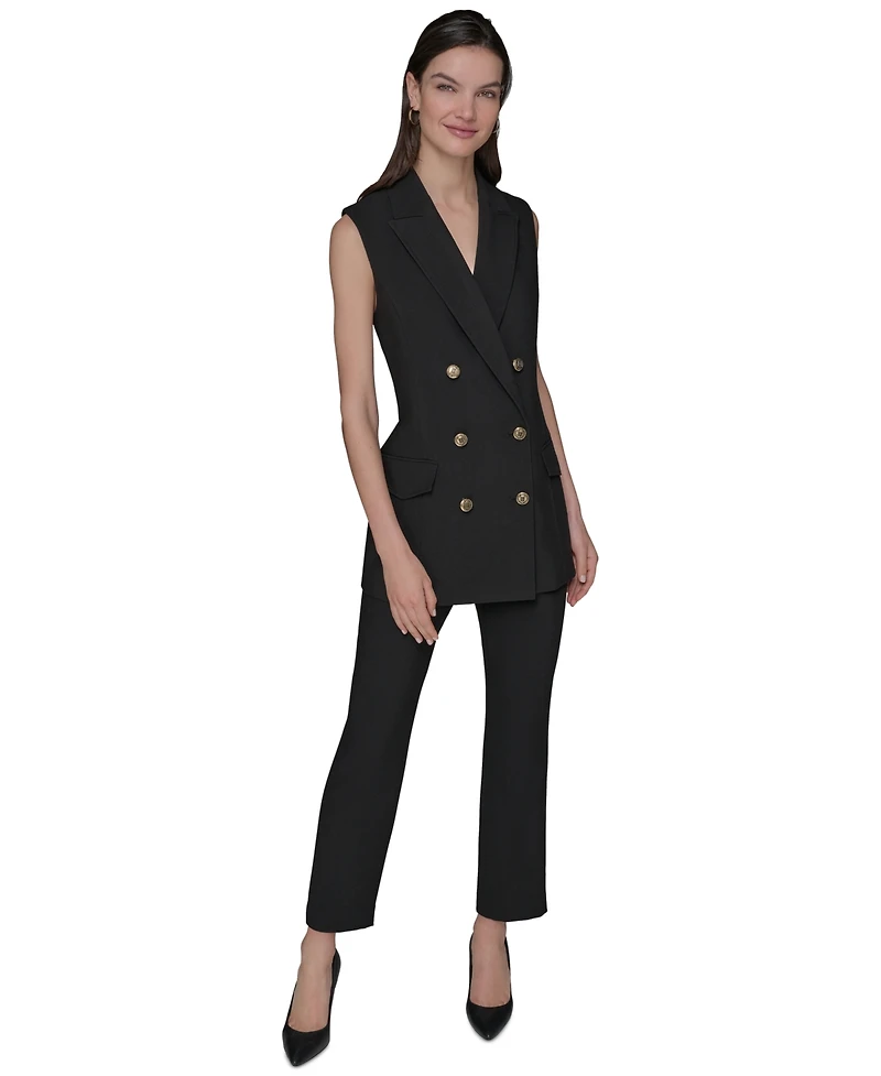 Karl Lagerfeld Paris Women's Double-Breasted Vest