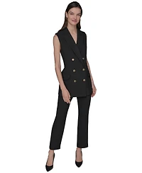 Karl Lagerfeld Paris Women's Double-Breasted Vest