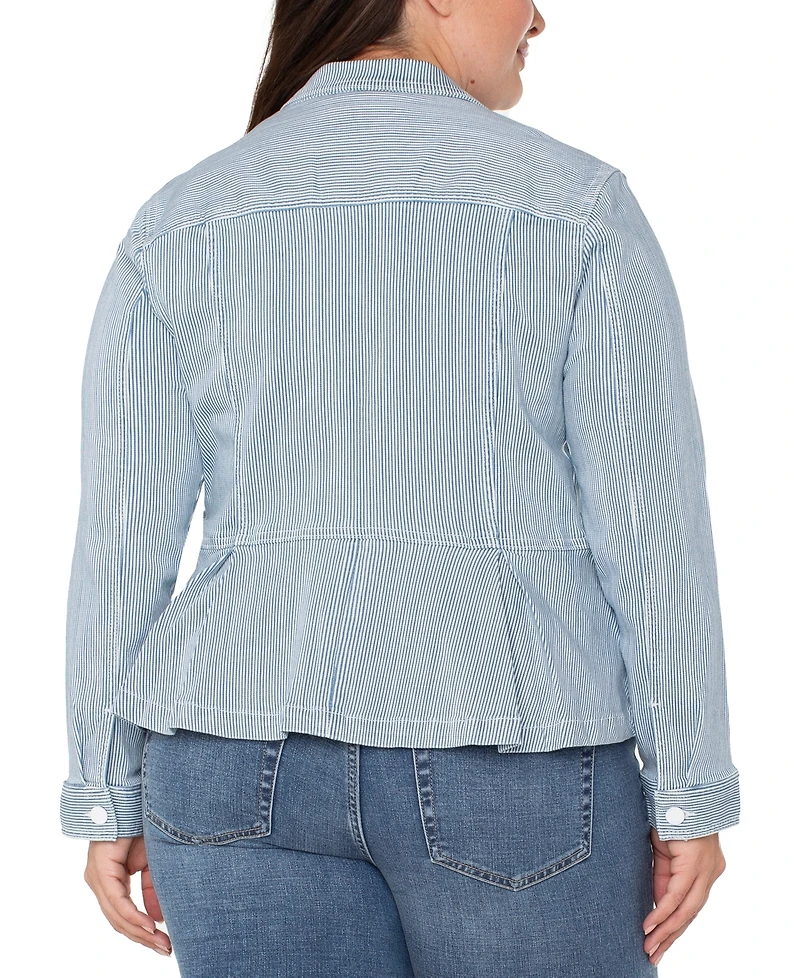 Liverpool Los Angeles Trendy Plus Peplum Jacket