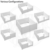 48" x 48" x 18" Whelping Box for Dogs and Puppies, Birthing Pen with Rails