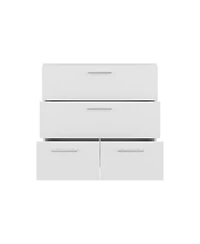 Goshen Dresser, 4 Drawers, 4 Legs, White
