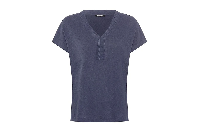 Olsen Women's Solid Short Sleeve T-Shirt