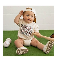 Sweet Wink Baby Boys Home Run Patch Short Sleeve Romper