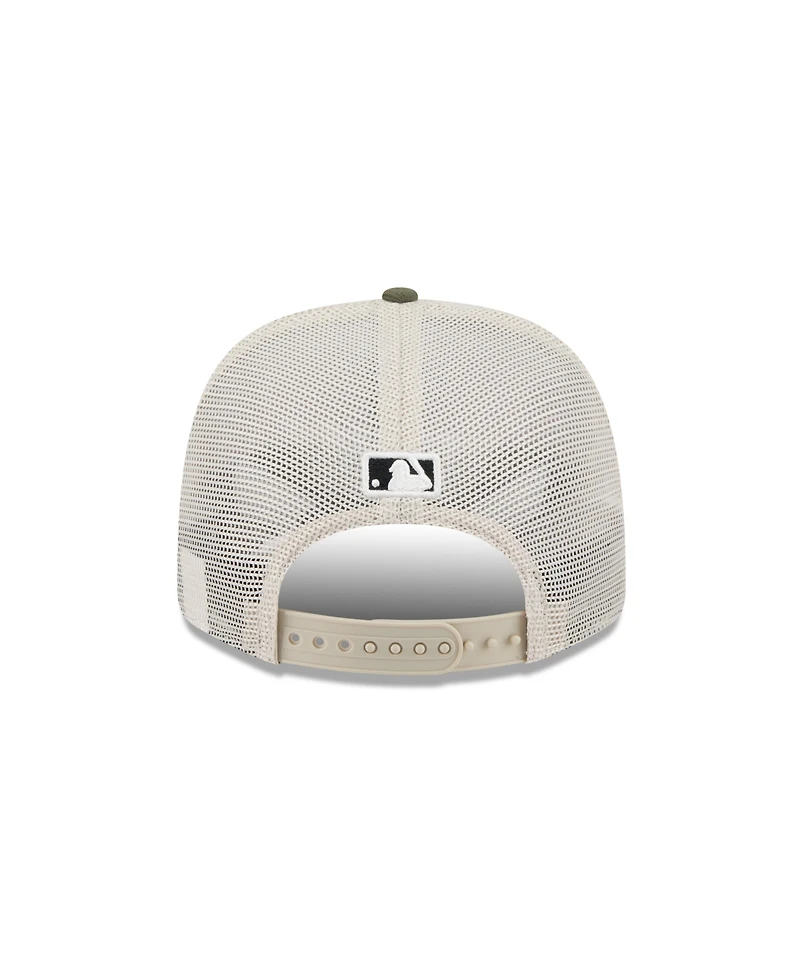 New Era Men's Light Beige/Olive Colorado Rockies 2025 Armed Forces Day 9SEVENTY Adjustable Hat