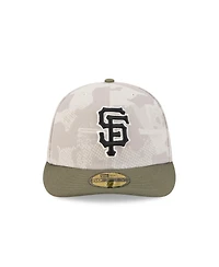 New Era Men's Light Beige/Olive San Francisco Giants 2025 Armed Forces Day 59FIFTY Fitted Hat