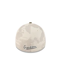 New Era Men's Light Beige/Olive Cleveland Guardians 2025 Armed Forces Day 39THIRTY Flex Hat