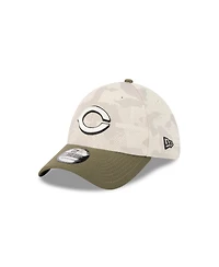 New Era Men's Light Beige/Olive Cincinnati Reds 2025 Armed Forces Day 39THIRTY Flex Hat
