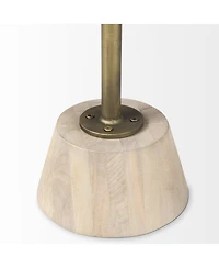 Blended Wood Round End Table with Timeless Appeal