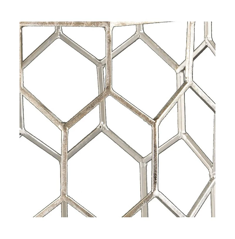 Honeycomb Hexagonal End Table for Modern Living Room or Bedroom
