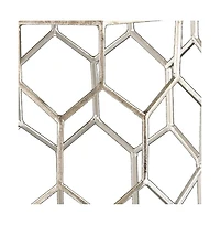 Honeycomb Hexagonal End Table for Modern Living Room or Bedroom
