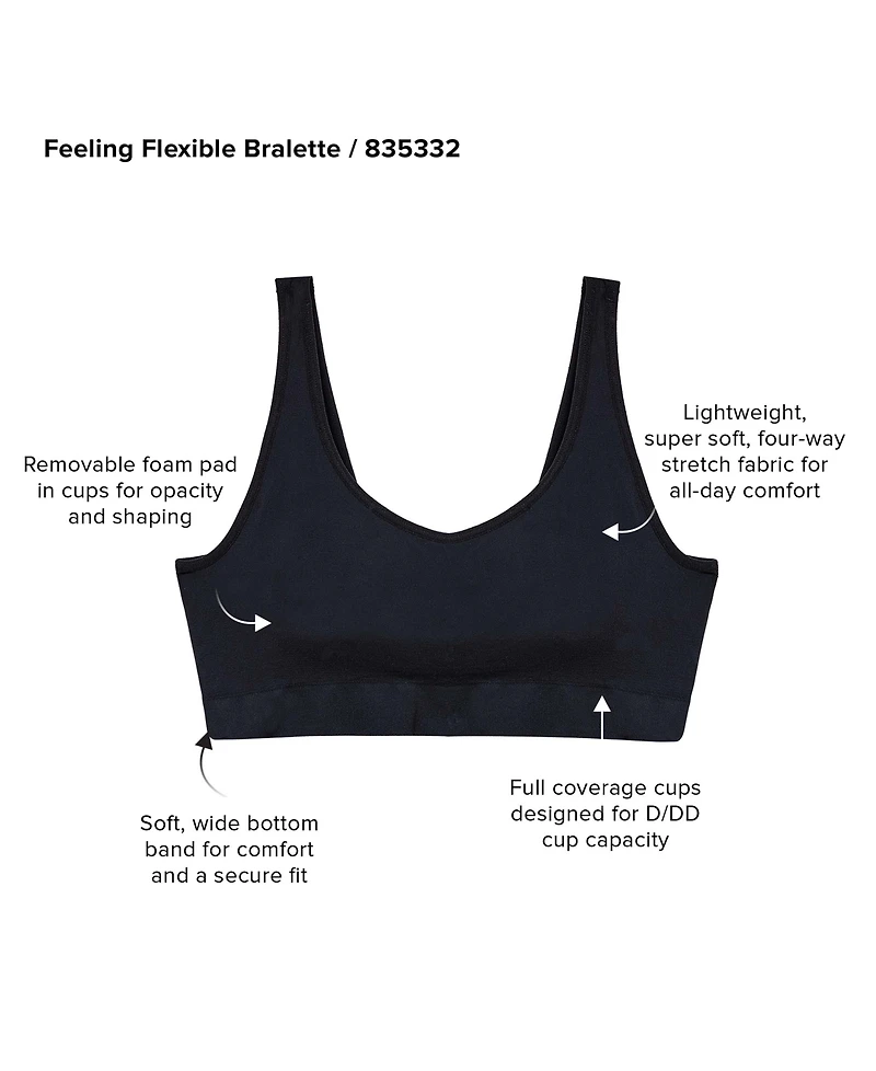 Wacoal Women's Feeling Flexible Wireless Bralette 835332