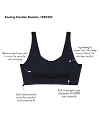Wacoal Women's Feeling Flexible Wireless Bralette 835332