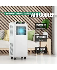 9000 Btu Portable Air Conditioner with Built-in Dehumidifier and Remote Control