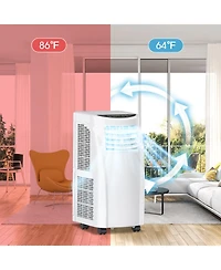 8000 Btu Portable Air Conditioner with Sleep Mode and Dehumidifier Function