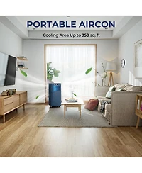 10000 Btu 4-in-1 Portable Air Conditioner for Rooms up to 350 sq.ft
