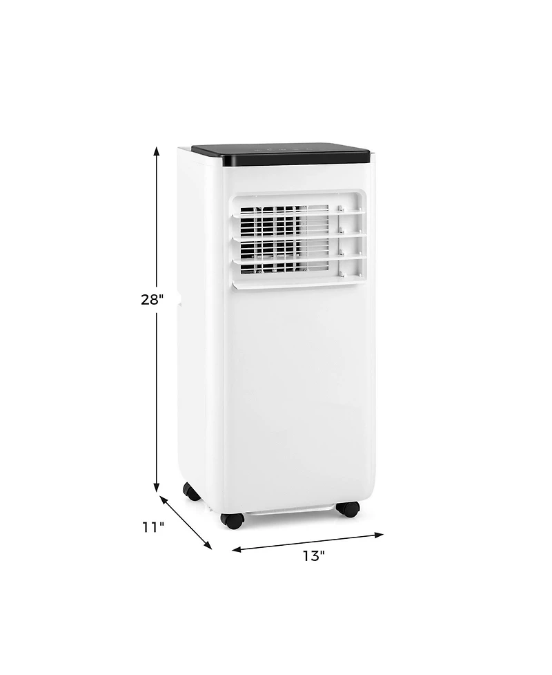 8000 Btu Portable Air Conditioner with Remote Control Cools up to 250/350 Sq.Ft