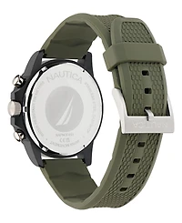 Nautica Men's Multifunction or Date Green Polyurethane Watch, 43mm