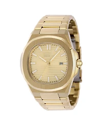 Invicta Men's Speedway Quartz 3 Hand Gold Dial Watch