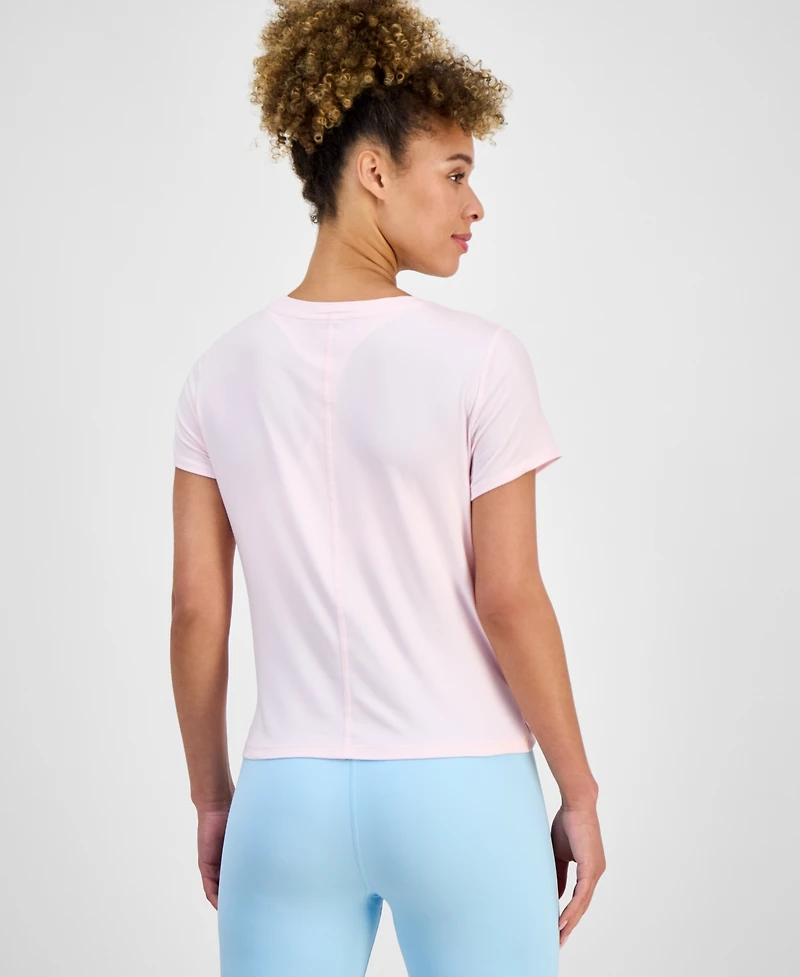 Id Ideology Women's Twist-Front Performance T-Shirt, Created for Macy's