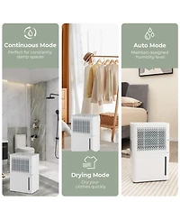 2000 Sq. Ft 32 Pint Dehumidifier with Continuous/Drying/Auto Mode