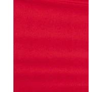 B Darlin Juniors' Notch-Neck Ruched Slit-Front Gown