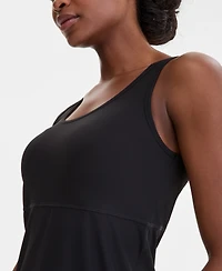 Id Ideology Women's Performance Ribbed Sleeveless Dress, Exclusively at Macy's