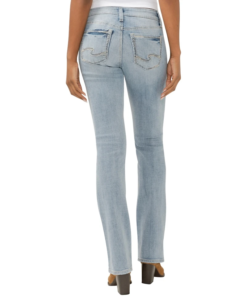 Silver Jeans Co. Women's Suki Mid Rise Curvy Fit Slim Bootcut