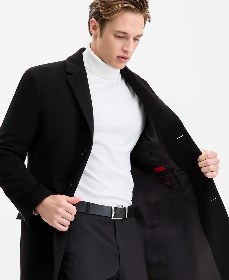 Hugo by Boss Men's Regular-Fit Cashmere Overcoat