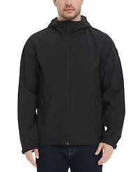Hawke & Co. Men's All-Season Lightweight Stretch Hooded Rain Jacket